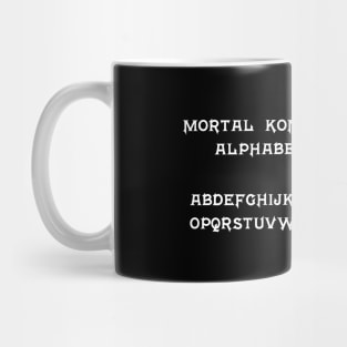 Mortal Kombat Alphabet Mug